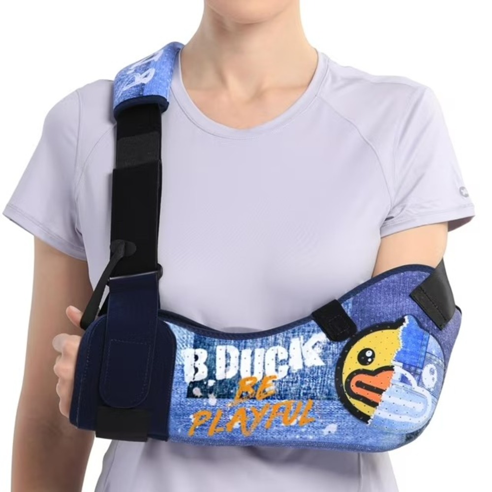 Lg Velpeau Adult Arm Sling W/ Waist Strap B.DUCK Right Hand Arm Support Brace